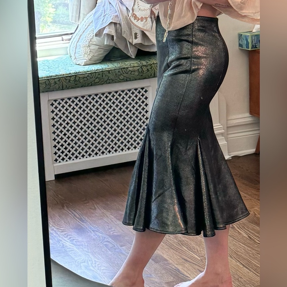 Akira fishtail midi skirt
